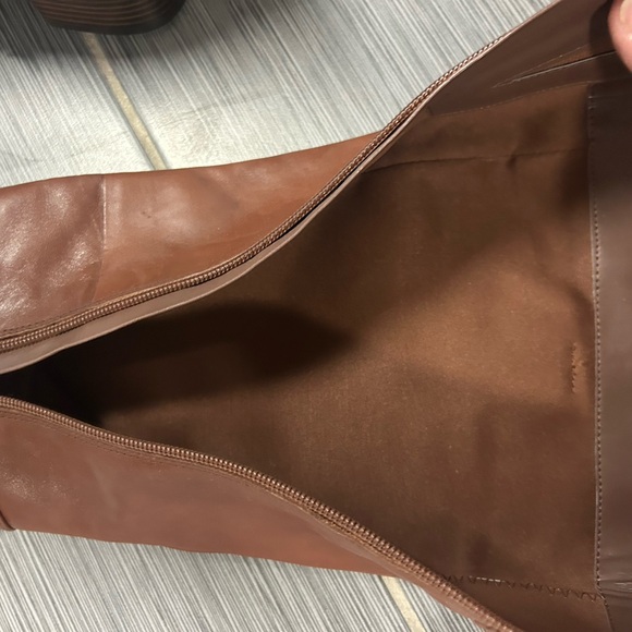 Bandolino Women's Tan Leather Heeled Boots - Picture 8 of 8